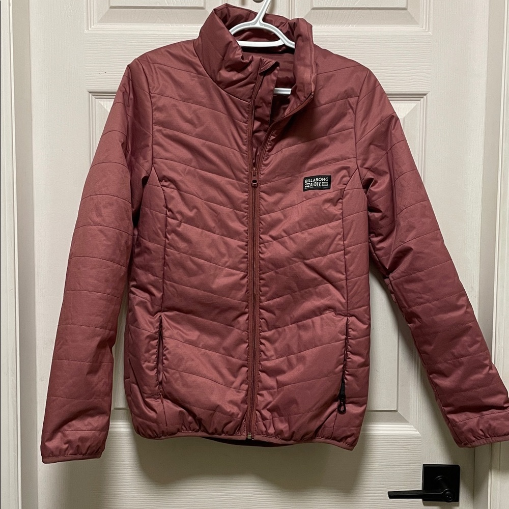 Billabong Women's Quilted Puffer Jacket - Dusty Rose